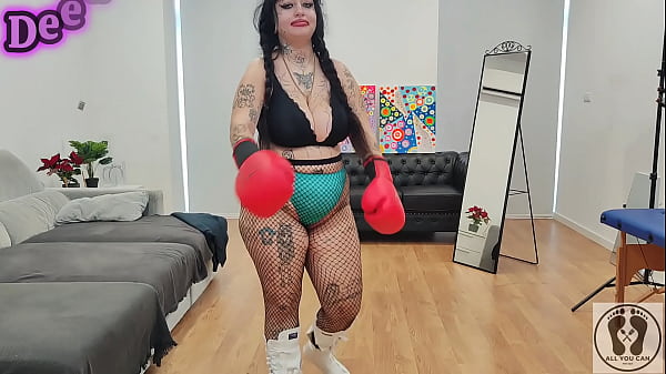 PERSONAL TRAINING CHUBBY GIRL UNEXPECTED GLOVE FETISH BJ CUMSHOT