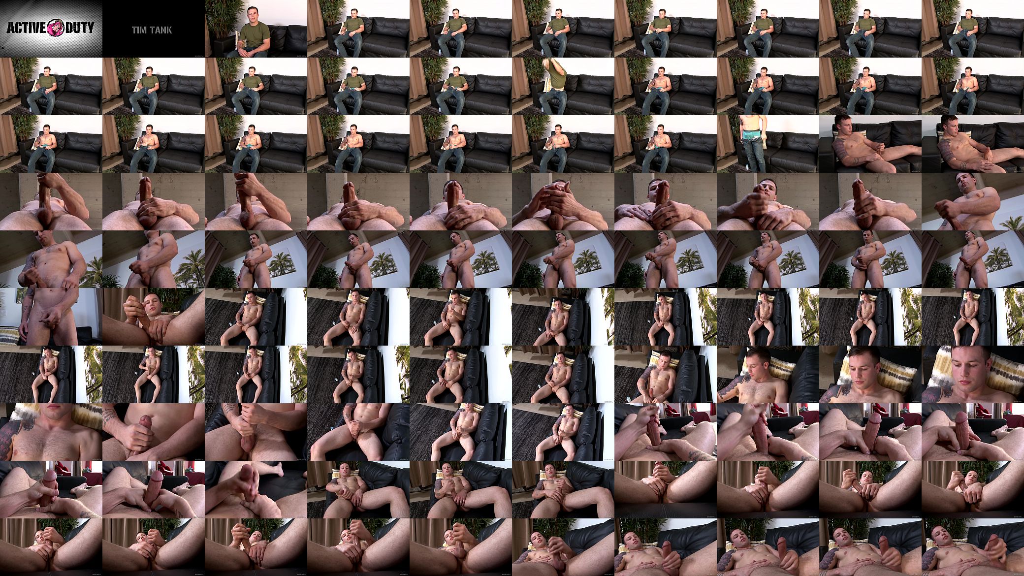 ActiveDuty - Tim Tank Strokes His Large Cock 预览图