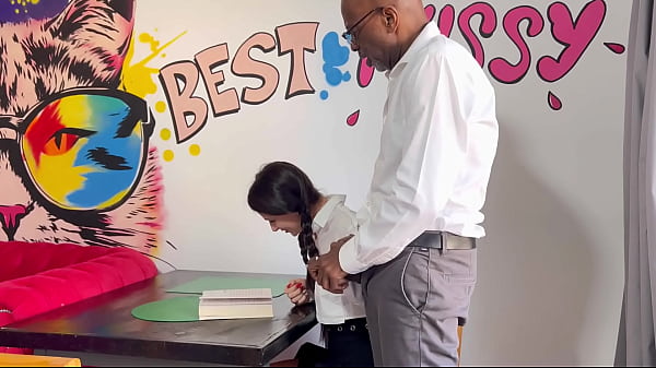 I was shocked when my teacher shoved his dick in my face and then fucked me on the table