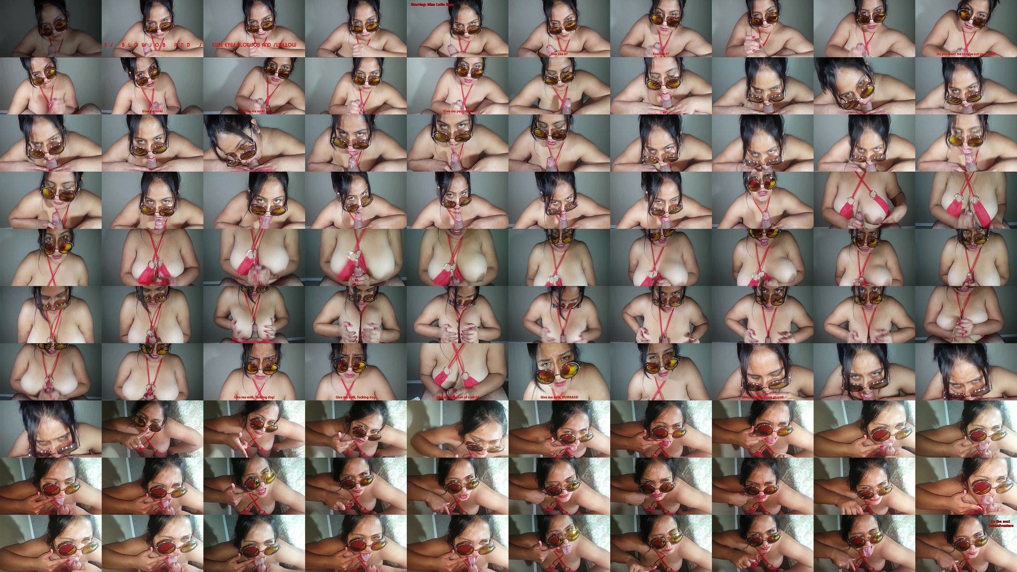 Cute eyes blowjob and swallow 预览图
