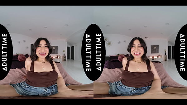 UP CLOSE VR - Latina Hottie In Booty Shorts Mila Milkshake Gives Sloppy Deepthroat & Rides Dick POV