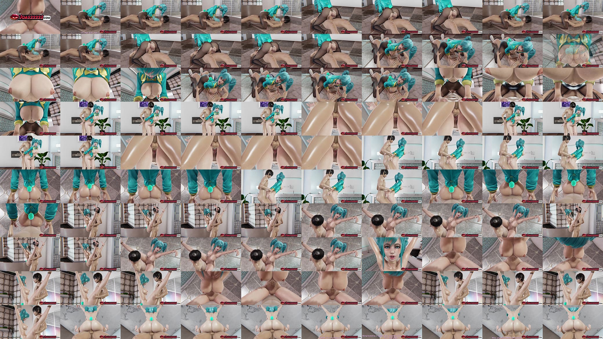 Sexy Blue Bunny Cosplay Sola Anime Girl with Big Ass in Pantyhose Rule34&ndash; POV Cowgirl Fuck and Standing Doggy Style With Massive Creampie For Tight Pussy 预览图