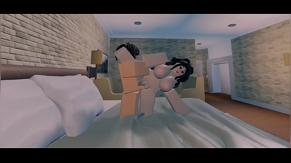 Fudendo a buceta e a bunda da minha elfa putinha no quarto dela - Roblox