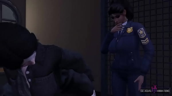 Thief is Fucked Hard by Lesbian Police - Sexual Hot Animations