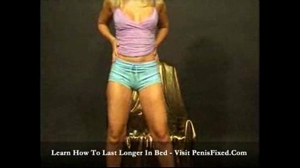 Babelyn blonde seducing on chair