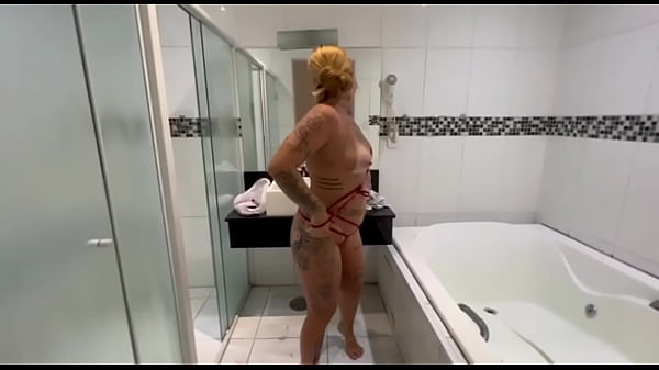 Beautiful blonde tries to escape the cock when I tried to put it in her ass.