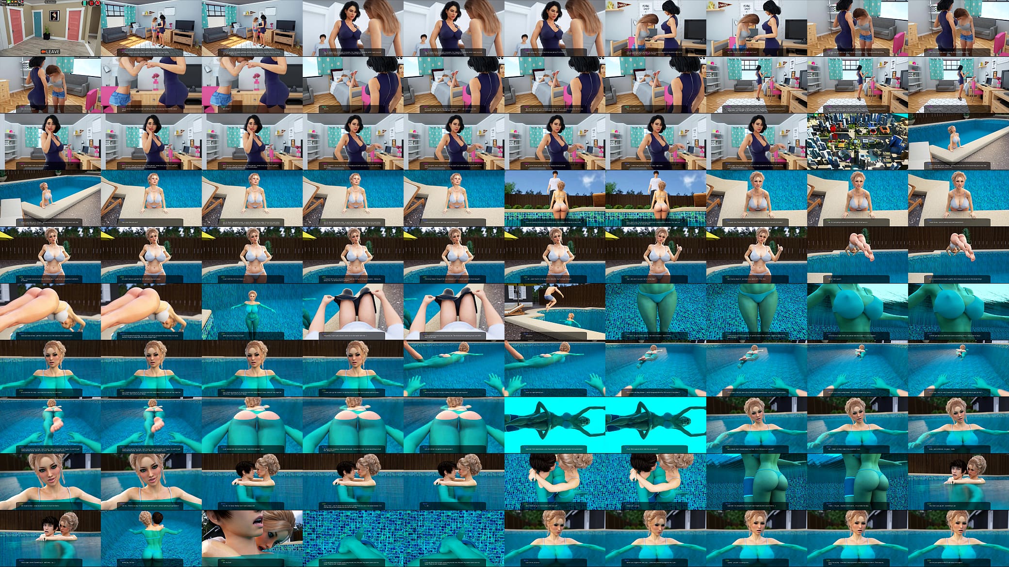 32 - Milfy City - v0.6e - Part 32 - Swimming with huge boobs lesbian Liza (dubbing) 预览图
