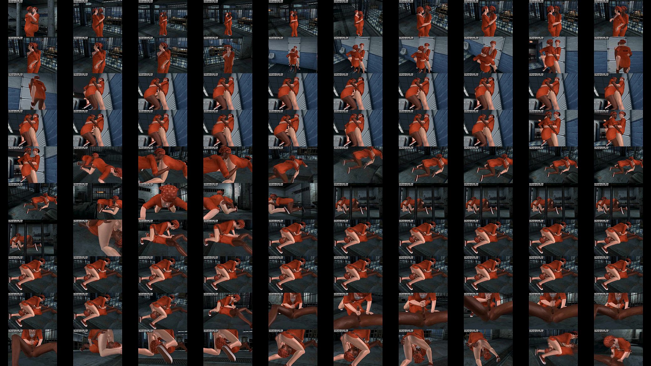Hot and horny 3D prisoners having steamy anal sex 预览图