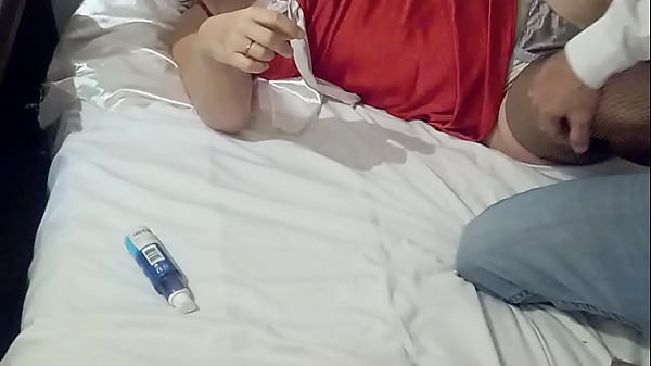 1348 - RUSHES - Red Satin Dress, Tanga, White Amateur Slut, Doggystyle, POV, Deepthroat, Rimming Big Ass