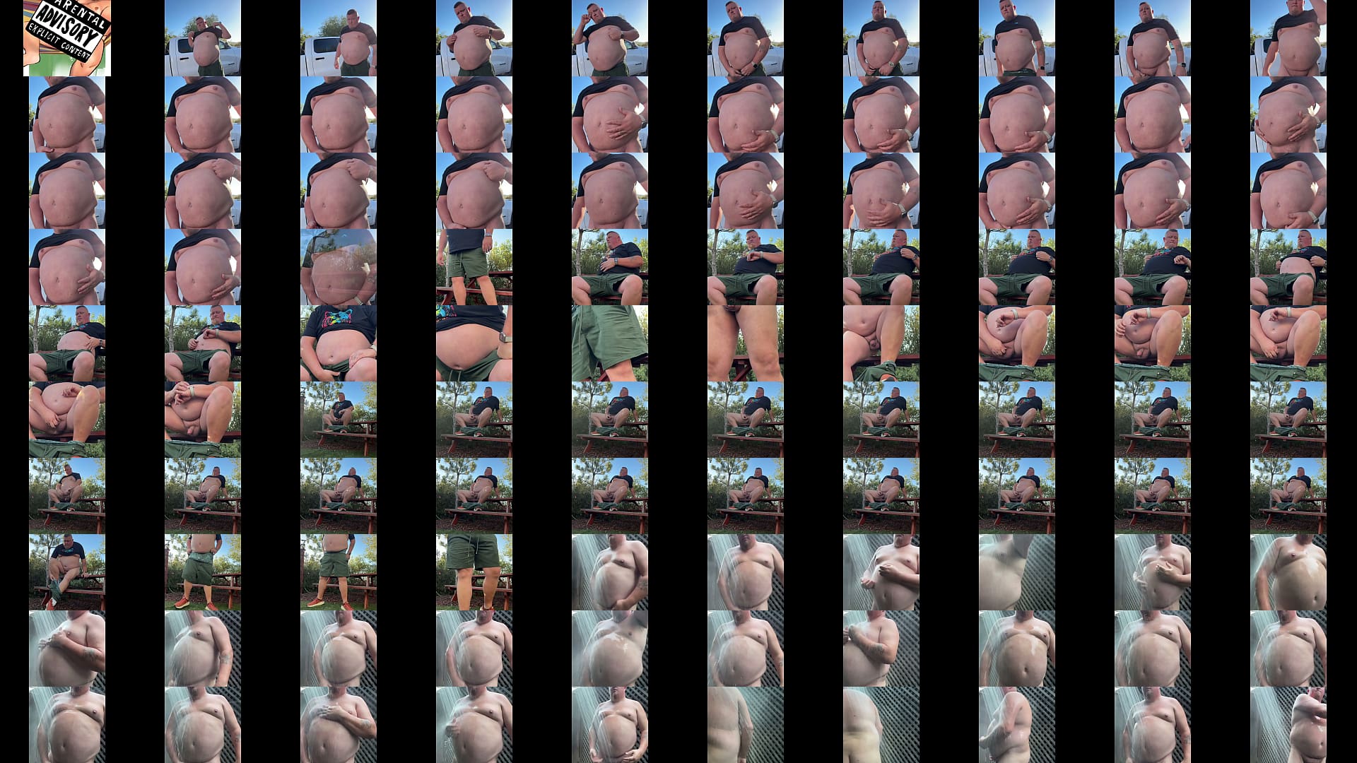 Chubby Bear Daddy&#039;s Soft Cock at the Park 预览图