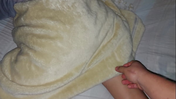 Spying and touching my step cousin when she is in her bed