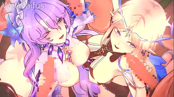 Download Video - Cantarella and Cartethyia get Fucked by Rover at the same time - Wuthering Waves Hentai