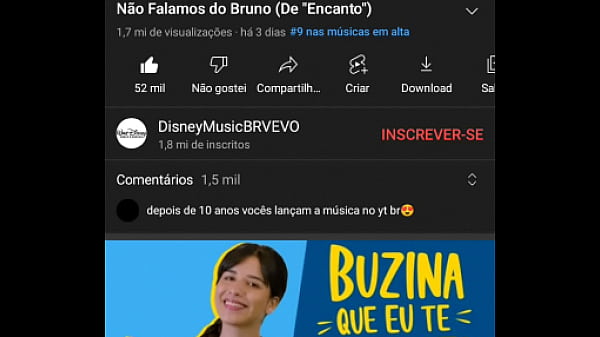 Não falamos do bruno