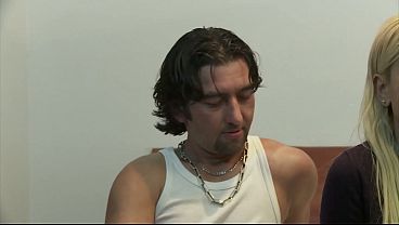 Cuckold watching how her slut wife is fucked by another man