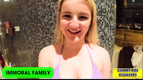 Eliza Eves & Cherry Kiss' Stepbrothers' Taboo Booty Fuck Challenge!