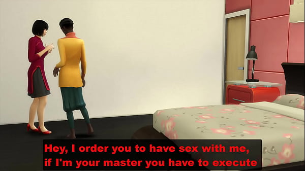 Indian teen orders his japanese servant to have sex with him in the absence of her parents being on vacation for a week - indian and korean make love