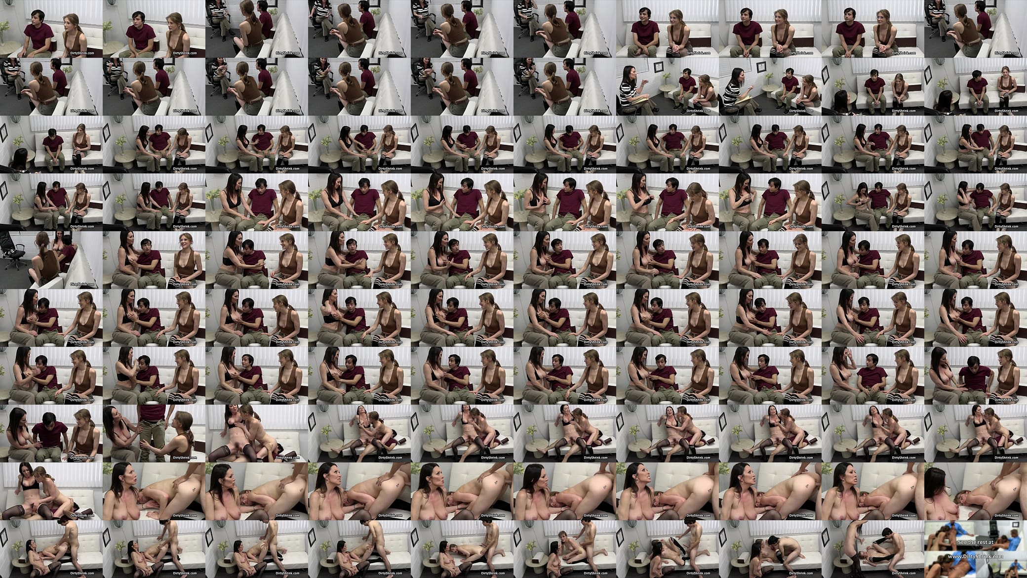 Fucking gilfriend and MILF shrink at once 预览图