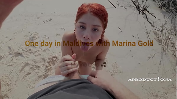 On the beach with Marina Gold