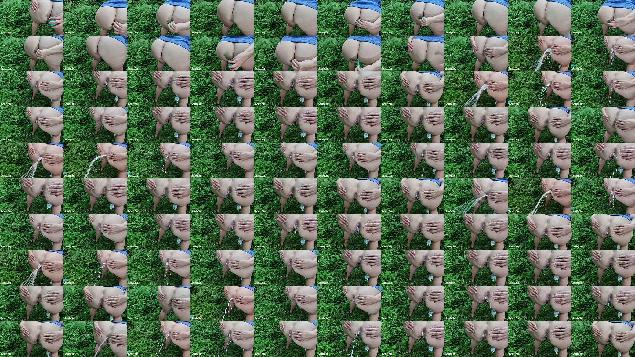Anal enema in public park 预览图