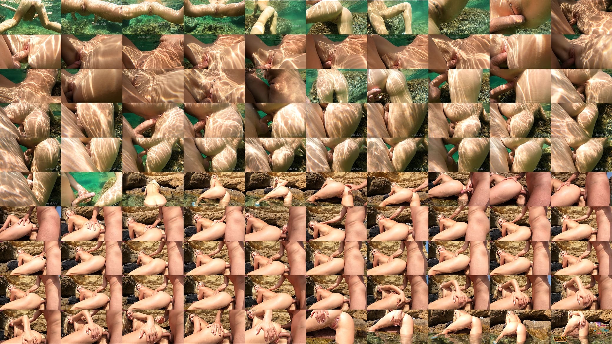4K Crazy Sex Underwater Great Anal Creampi in the water JessiJek 预览图