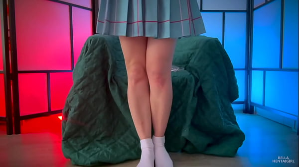 Hot student stretching her holes - Bella Hentaigirl