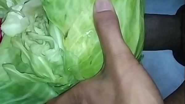 Download Video - Playing With Cabbage With My Horny Big Black Cock And Balls For Dirty Desire Part-1