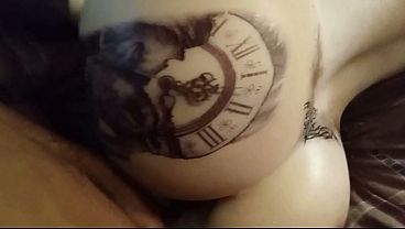 "Booty-Full " Tatted-Up, (Asian X Bunnie)...Likes it up The Arse' !!
