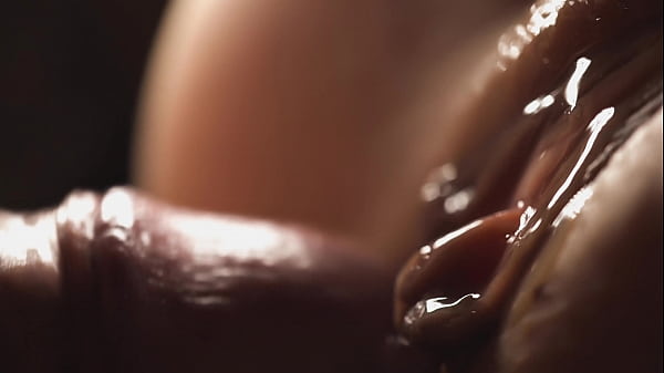 Extremely detailed close-up of fucking and creampie