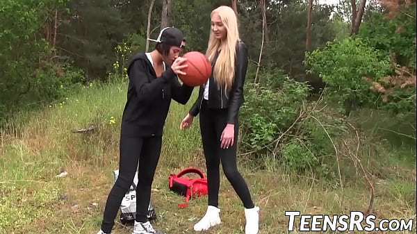 Amateur teens go out into nature to lick each others pussy 7 min