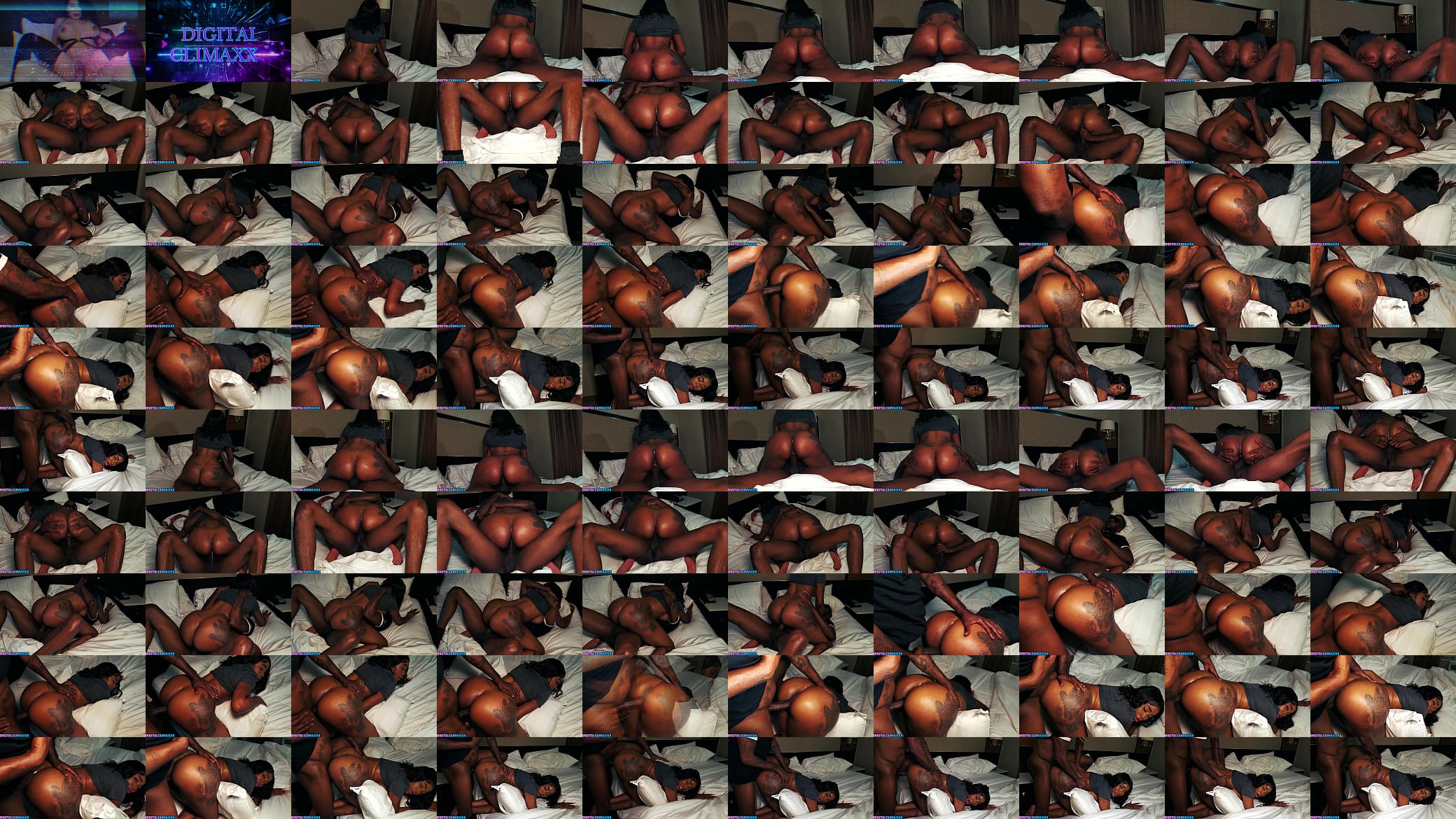 Amateur Ebony Girl Sucks &amp; Fucks Monster BBC During Netflix &amp; Chill 预览图