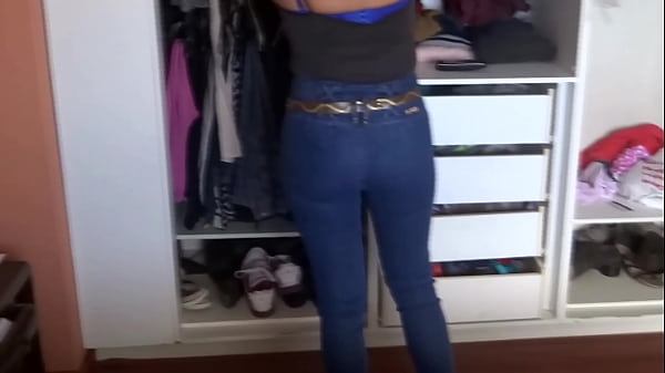 Download Video - 58 year old Latin mother showing off her big ass in jeans and thong for stepson to jerk off