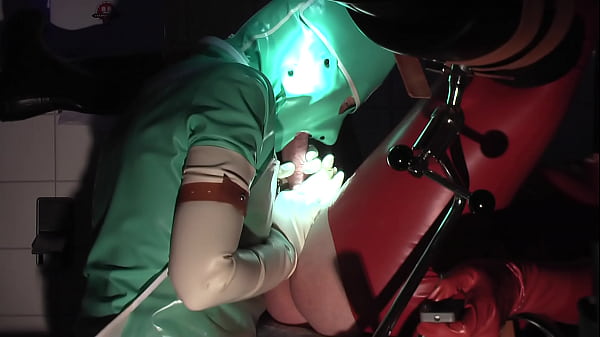 Download Video - Rubbernurse Agnes - jade green clinic nurse dress with mask&comma; white gloves&comma; clear PVC apron&comma; PART 1&comma; blowjob&comma; handjob&comma; prostata massage&comma; pegging with a thin long dildo