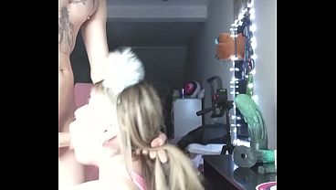 She gave it to her in her gaming chair.