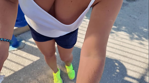 Cheating StepMom. StepSon Fucked StepMom in Mouth at a Bus Stop