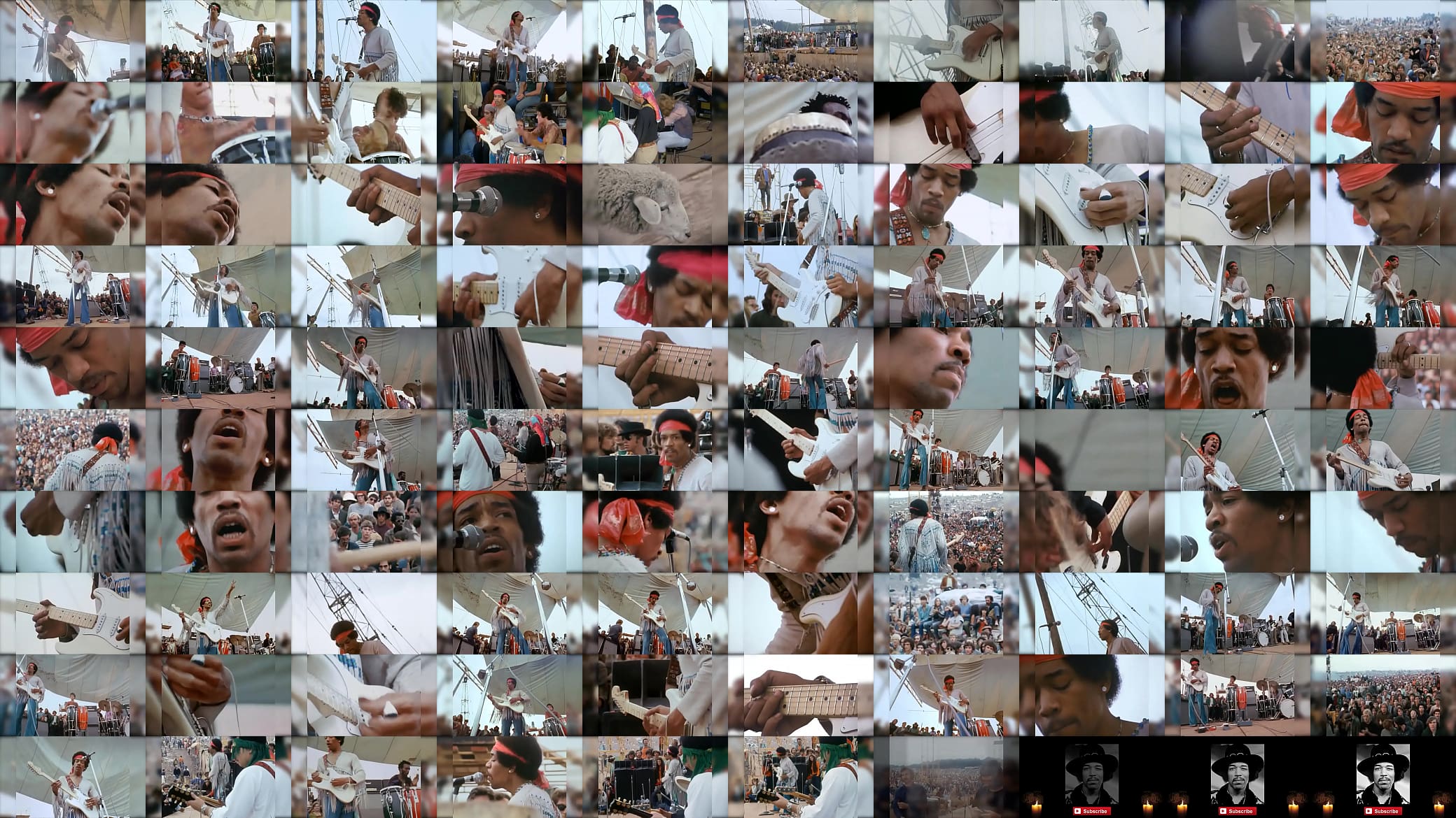 Jimi Hendrix woodstock 1969 预览图