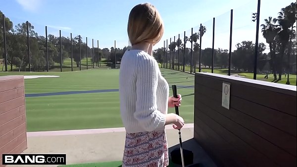 Nadya Nabakova puts her pussy on display at the golf course