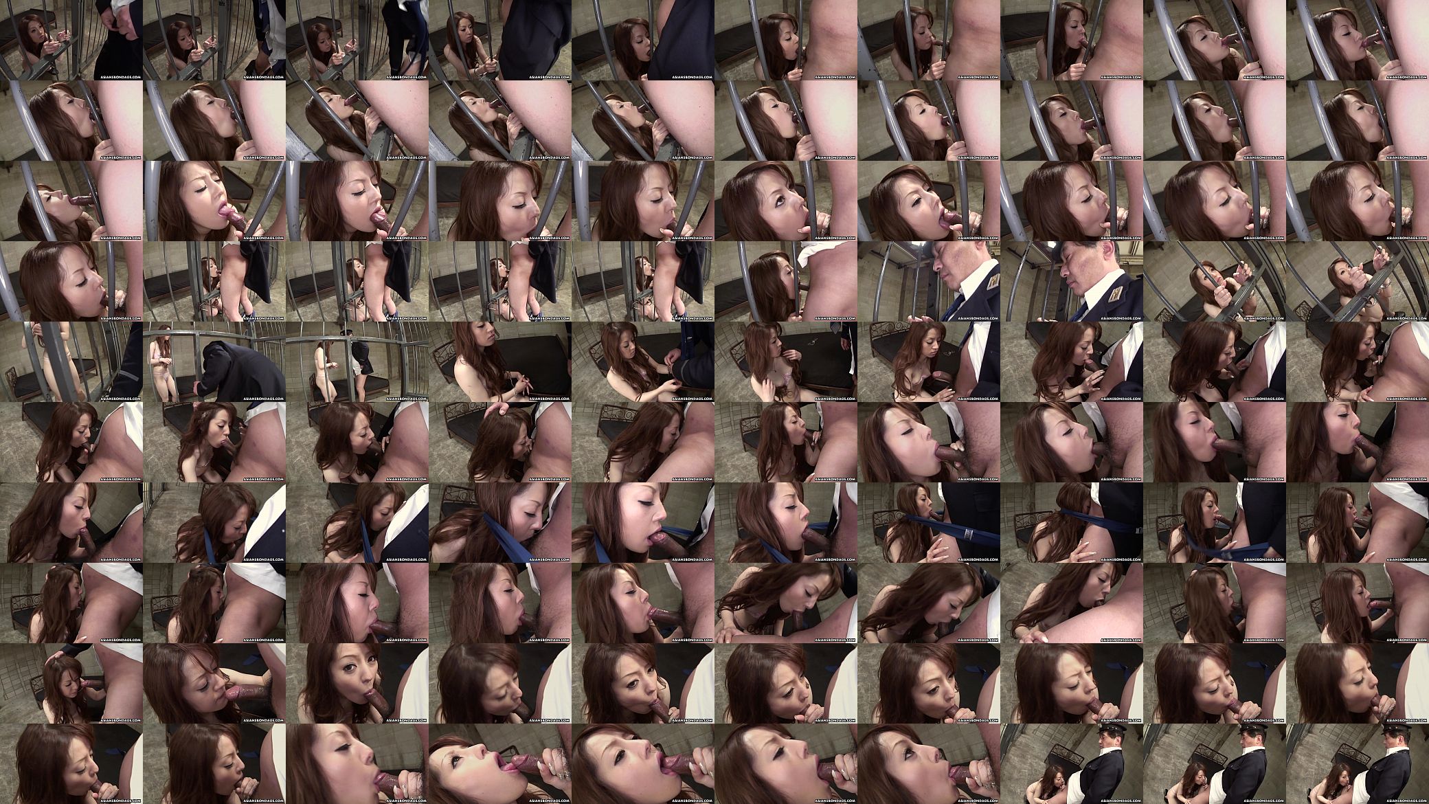 Asian teen Ria Sakurai sucks cops hard hairy cock 预览图