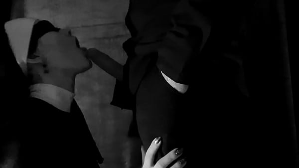 A nun gives a blowjob to a priest during prayer (Dreams of Nun)