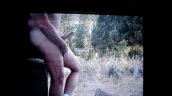 Download Video - Naked outdoor show for my friend&period;