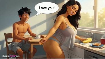 I found my stepsister's panties in my bed I can smell her pussy - Ai generated 2 min