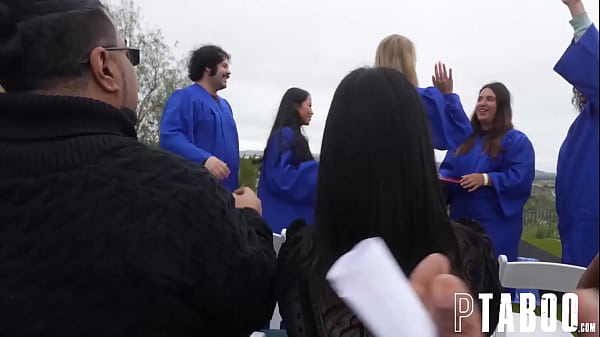 Alona Catches Stepdad Scotty Fucking Lily, Joins Threesome at Grad Party!