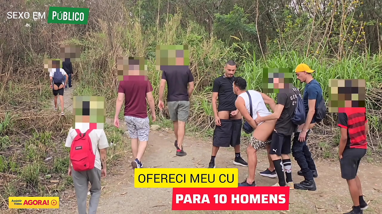 LLEVÉ A 2 AMIGOS HETEROS A FOLLARME EL CULO EN PÚBLICO, DONDE SUELEN CAMINAR LOS HOMBRES. MIENTRAS CADA UNO SE RESERVA PARA COMERME EL CULO, UN PUBLICO DE HOMBRES MIRA Y SE MASTURBA.
                        outdoor park ass amateur homemade fetish public brazil gay forest bareback bbc muchos negros