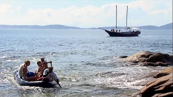 Lea Gets all her Holes Fucked Outdoor