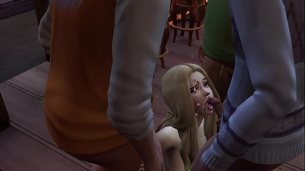 SIMS 4 Hot Teen Sucking Cocks at the local bar