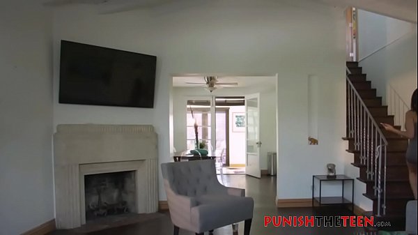 PunishTheTeen Latina babe gets her throat fucked by burglar