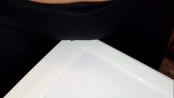 I rub my pussy on the washing machine and cum twice - Lesbian Illusion Girls