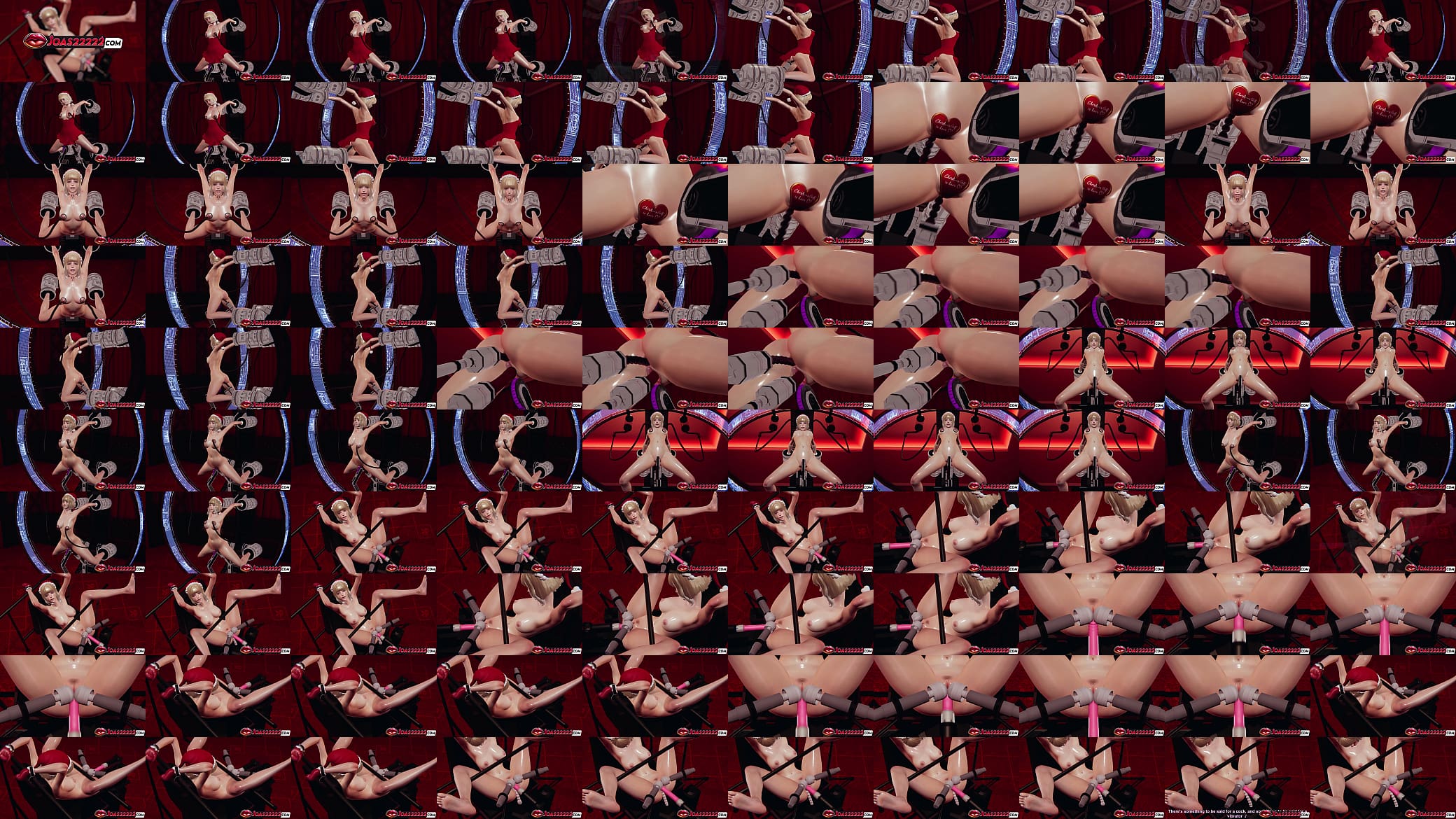 Red Dress Christmas Girl Sex Machine 3D Hentai: Intense Close Up Pussy And Anal Fuck - Double Penetration With Squirt Ending And Moanings 预览图