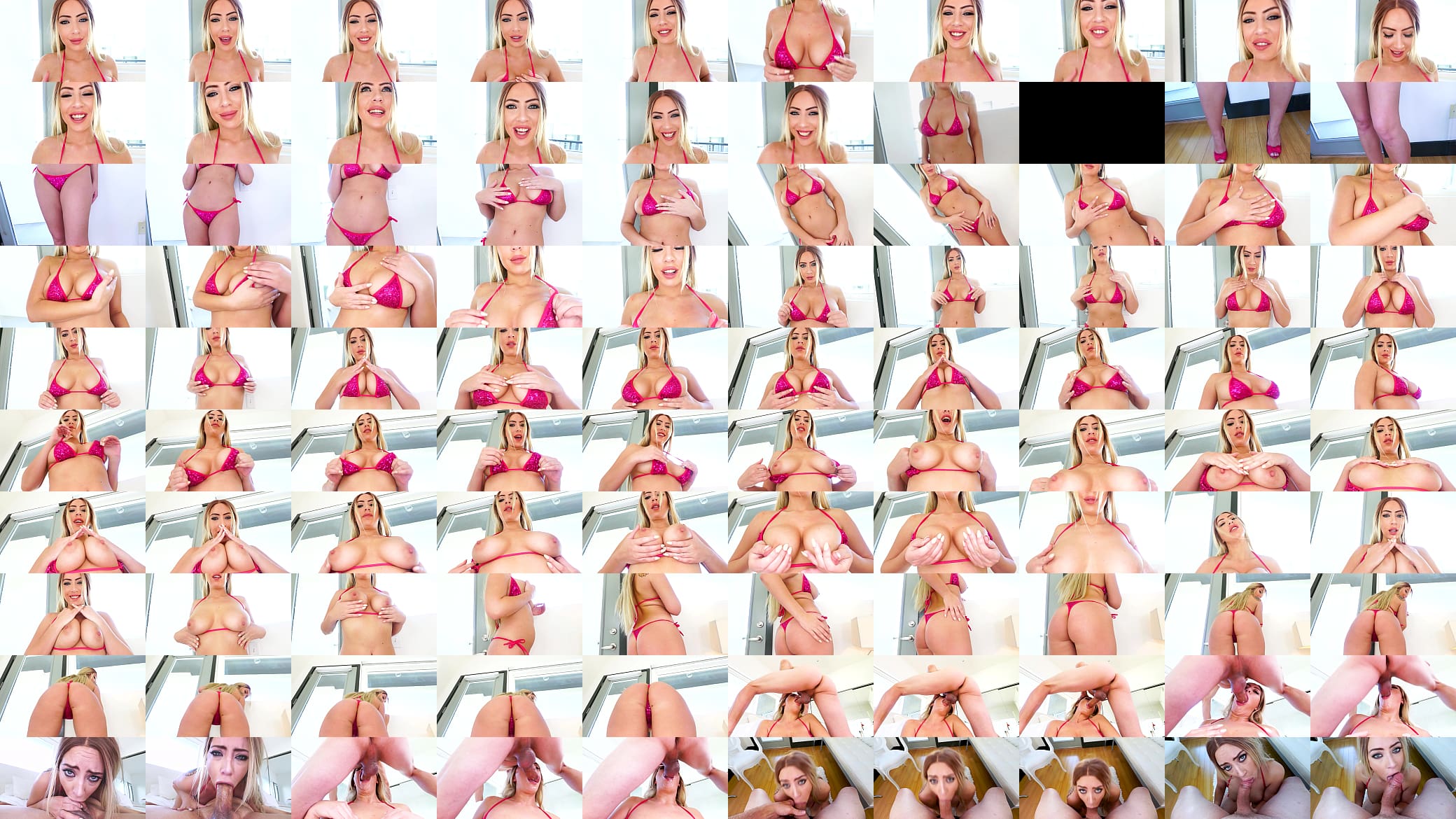 SUNNY CHASE Big Natural Tits Blonde Huge Cock POV Blowjob Deepthroat Facefuck and Cum Swallow 预览图