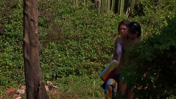 Threesome in the lap of Nature