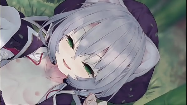 Hentai anime. Cat girl, porn video. 2D animation